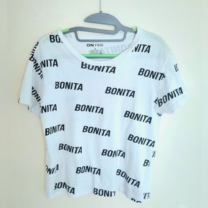 On Fire T- shirt with "Bonita" pattern